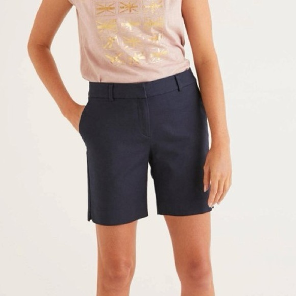 NWT Boden Chino Bermuda Richmond High Rise Shorts - Picture 1 of 9